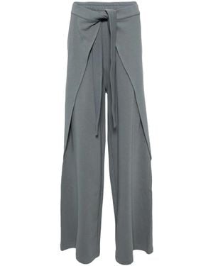 Qasimi Tied-Waist Track Pants - Grey