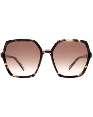Police Swan 3 Geometric-Frame Sunglasses - Pink