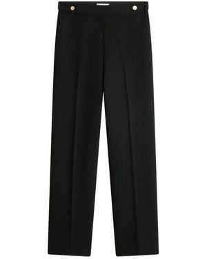 Tommy Hilfiger Button-Detail Trousers - Black