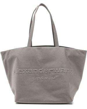 Alexander Wang Canvas Punch Large Tote - Grey