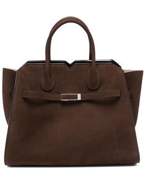 Valextra Milano top-handle tote bag - Marrón