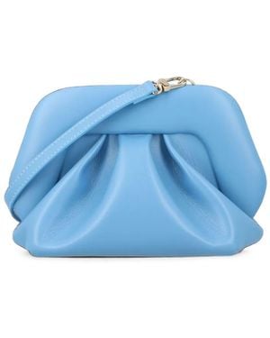 THEMOIRÈ Small Bios Ruched Tote Bag - Blue