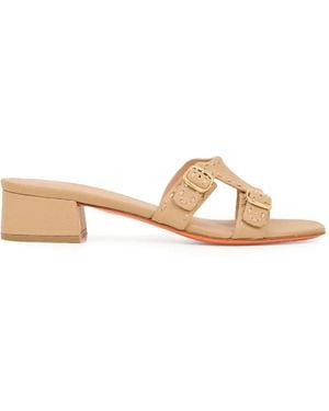 Santoni Didi Buckle-Fastening Sandals - Natural