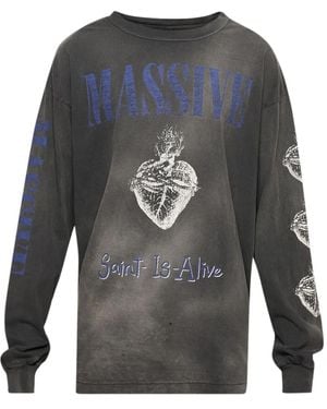 SAINT Mxxxxxx Massive long sleeve T-shirt - Gris