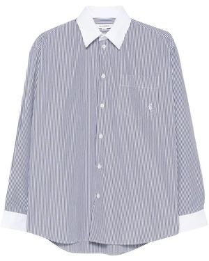 Sporty & Rich Striped Cotton Shirt - Purple