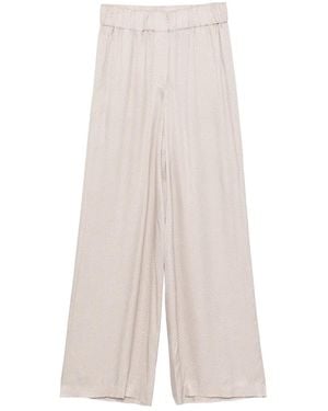 Peserico Printed Trousers - White