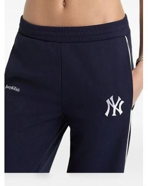 Sporty & Rich Heritage Yankees Elio Piping Track Pants - Blue