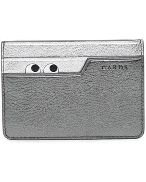 Anya Hindmarch Pepping Eyes Card Case - Gray
