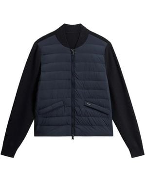 Woolrich Hyvrid Quilted Bomber Jacket - Blue
