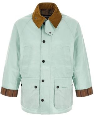 Barbour Bedale Corduroy-Collar Jacket - Green