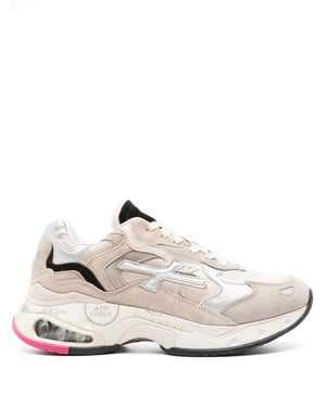 Premiata Sharkyd Leather Chunky Trainers - White