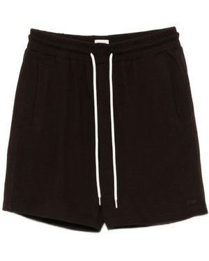 DRYKORN Waffle-Knit Drawstring-Fastening Shorts - Black