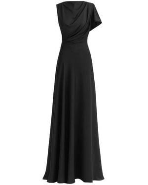 Gemy Maalouf Drapiertes Abendkleid - Schwarz