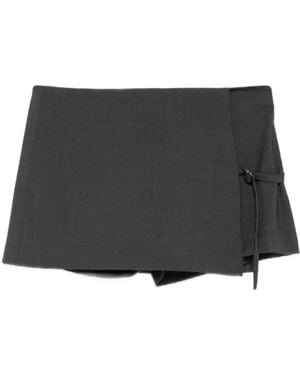 Paloma Wool Mini Archive Buckled Skirt - Black