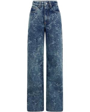 Rabanne Washed Wide-Leg Jeans - Blue