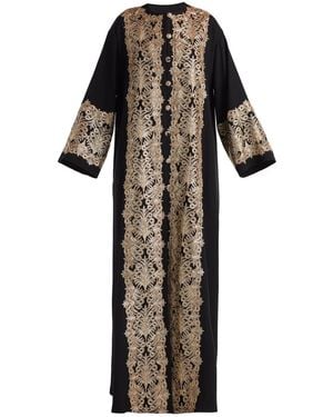 Tadashi Shoji Sequin-Embellished Kaftan Dress - Black