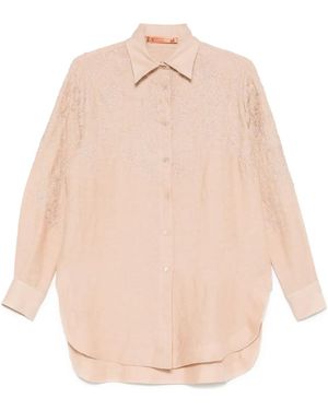 Ermanno Scervino Embroidered Shirt - Natural