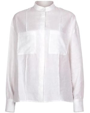 Dondup Chemise À Col Officier - White