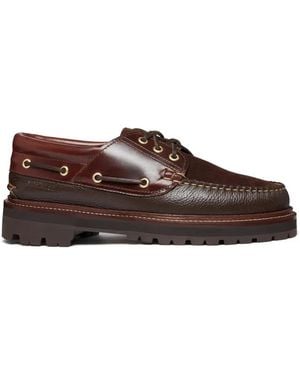 G.H. Bass & Co. 1876 Camp Moc Leather Boat Shoes - Brown