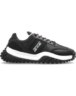 Versace Jeans Couture Logo-Print Trainers - Black