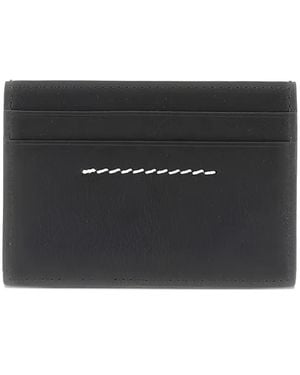 MM6 by Maison Martin Margiela Portemonnee Met Logoplakkaat - Zwart