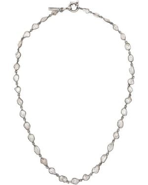 KUNDO Crystal Chain Necklace - Metallic