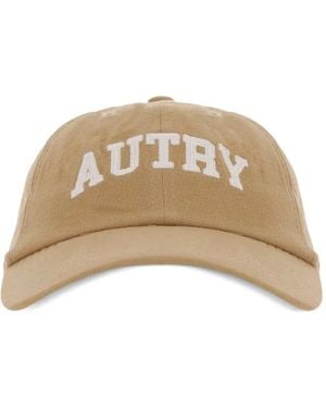 Autry Baseballkappe Mit Logo-Stickerei - Natur