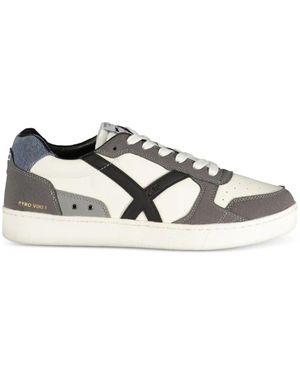 Gas Panelled Lace-Up Sneakers - White