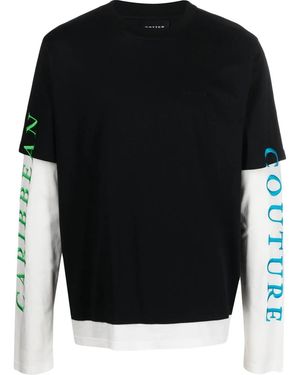 BOTTER Logo Print Long Sleeve T-Shirt - Black