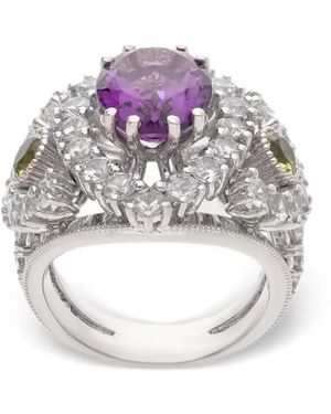 Dolce & Gabbana Eleganza Ring Mit Steinen - Weiß