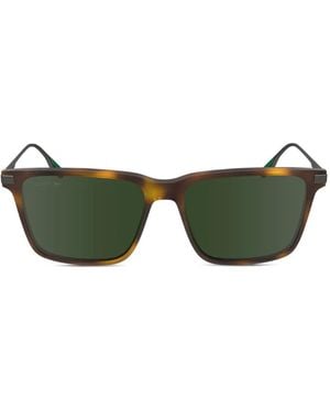 Lacoste Square-Frame Sunglasses - Green