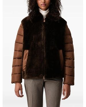 Save The Duck Hana Faux-Fur Panelled Padded Jacket - Black