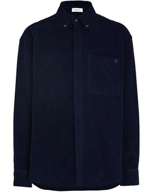 Ferragamo Velvet Shirt - Blue