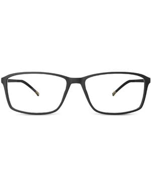 Silhouette Gafas Spx Illusion Con Montura Rectangular - Negro