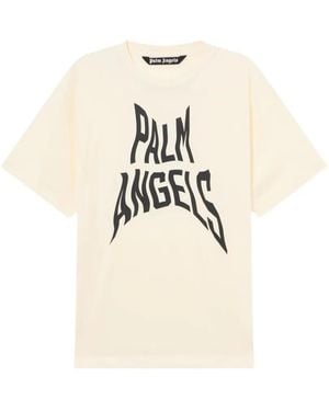 Palm Angels Palm Distorted T-Shirt - White