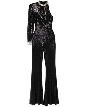 Nissa Jumpsuit Mit Pailletten - Schwarz