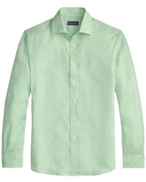 Ralph Lauren Check-Pattern Long-Sleeve Shirt - Green