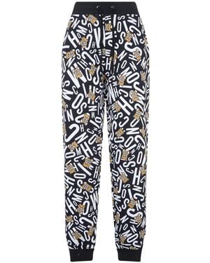 Moschino Logo-Print Track Trousers - White