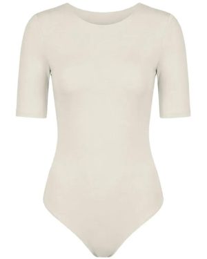 Wolford Bahamas Short-Sleeved Bodysuit - White