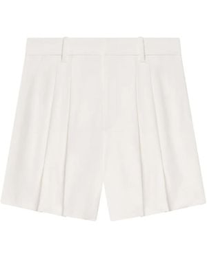 A.L.C. Pantalones de vestir cortos con pinzas - Blanco