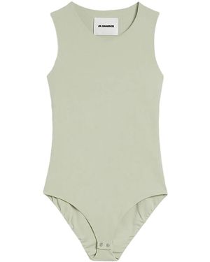 Jil Sander ノースリーブ ボディスーツ - グリーン