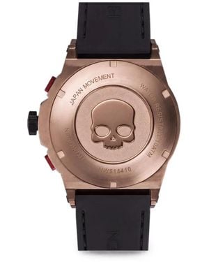 Hydrogen Otto 44Mm Chronograph Skull Watch - Pink