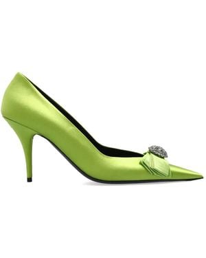 Balenciaga Avenue Bow-Embellished Court Shoes - Green