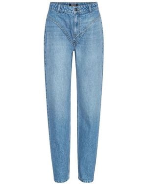 ROTATE BIRGER CHRISTENSEN Cutline-Jeans Mit Hohem Bund - Blau