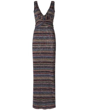 Missoni Sequin-Embellished Striped Dress - White