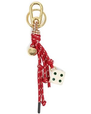 Bimba Y Lola Charm-embellished keyring - Rojo