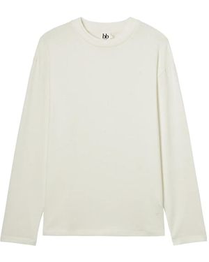 B+ AB Long-Sleeved Top - White