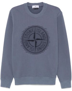 Stone Island フリース スウェットシャツ - ブルー