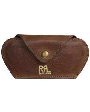 RRL Leather Glasses Case - Brown