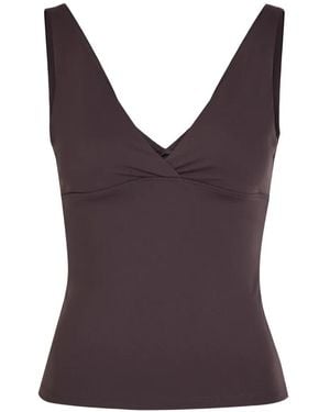 Tala V-Neck Sleeveless Top - Purple
